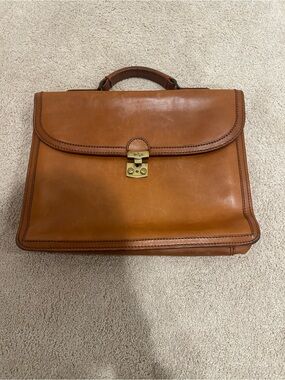 Mario Hernandez handmade leather briefcase satchel bag